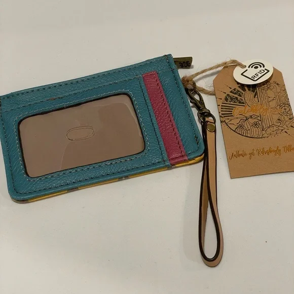 🎯Compact Yellow and Pink Wallet with Retro Charm - Picture 2 of 4